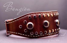 Charger l'image dans la galerie, Handmade Large Leather Dog Collars