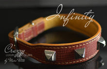 Charger l'image dans la galerie, Custom made Leather Dog Collar with Spikes
