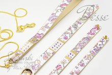 Charger l'image dans la galerie, Swarovski Dog Collar + Leash + Bracelet