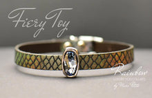 Load image into Gallery viewer, Croco dog collar for toy breeds