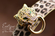 Load image into Gallery viewer, Leopard Leather Dog Collar