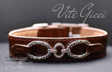 Load image into Gallery viewer, Handmade &  Hand sewn High-end vegetal leather dog collar