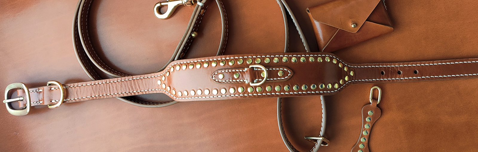 Classic Dog Collars with Matching Leashes