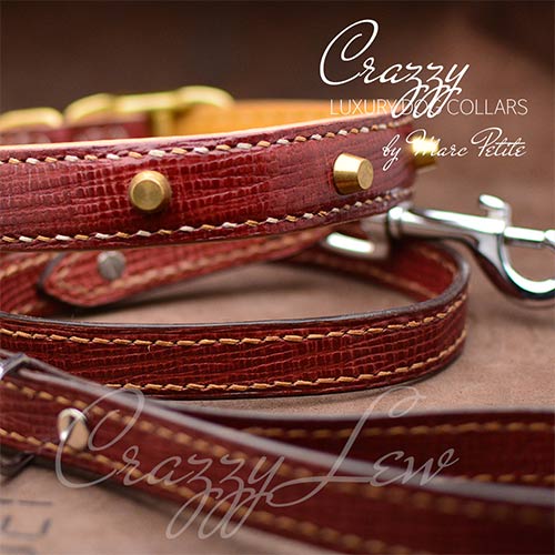 Customizable Luxury Dog Collar Handmade Soft Leather 