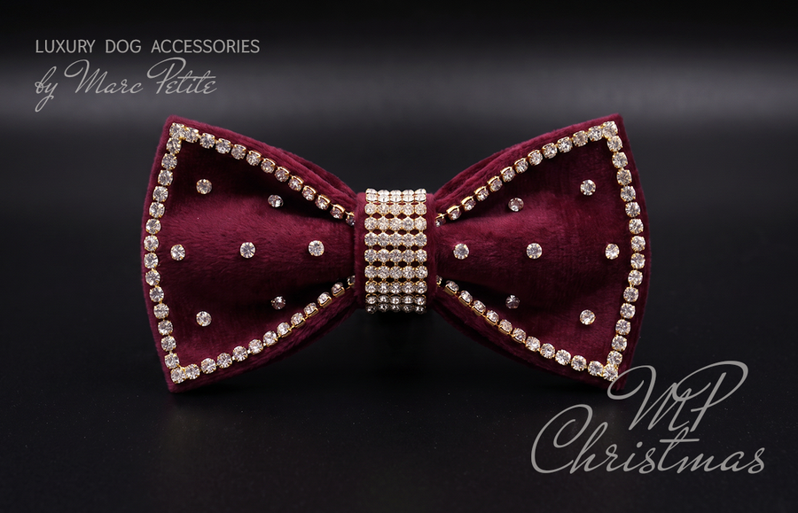 MP Christmas Red Bow Tie