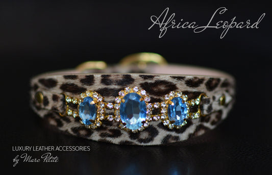 Leopard dog collar 