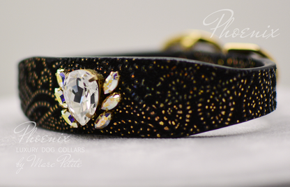 Swarovski Leather Dog Collar