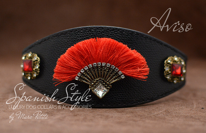 Designer dog collar for hounds