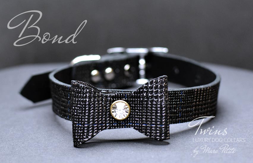 Bow tie dog collar