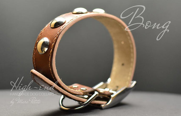 Vegetable leather dog collar