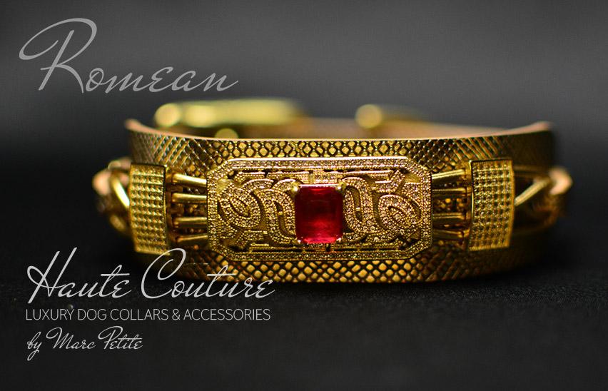 Royal Haute Couture Gold Dog Collar