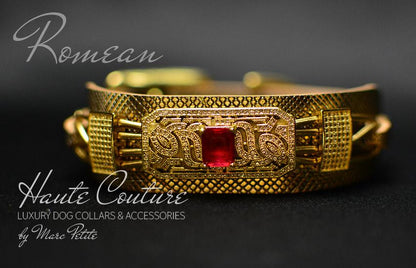Royal Haute Couture Gold Dog Collar