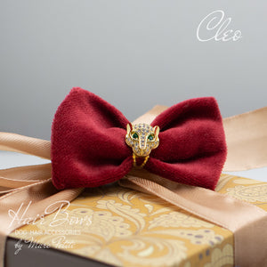 red dog hair bow
