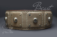 Charger l&#39;image dans la galerie, High-End Leather Dog Collar with Spikes for extra large dogs