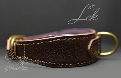 High-end leather dog collar