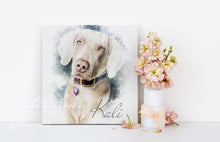 Load image into Gallery viewer, Custom Dog Portrait from Photo - Watercolour