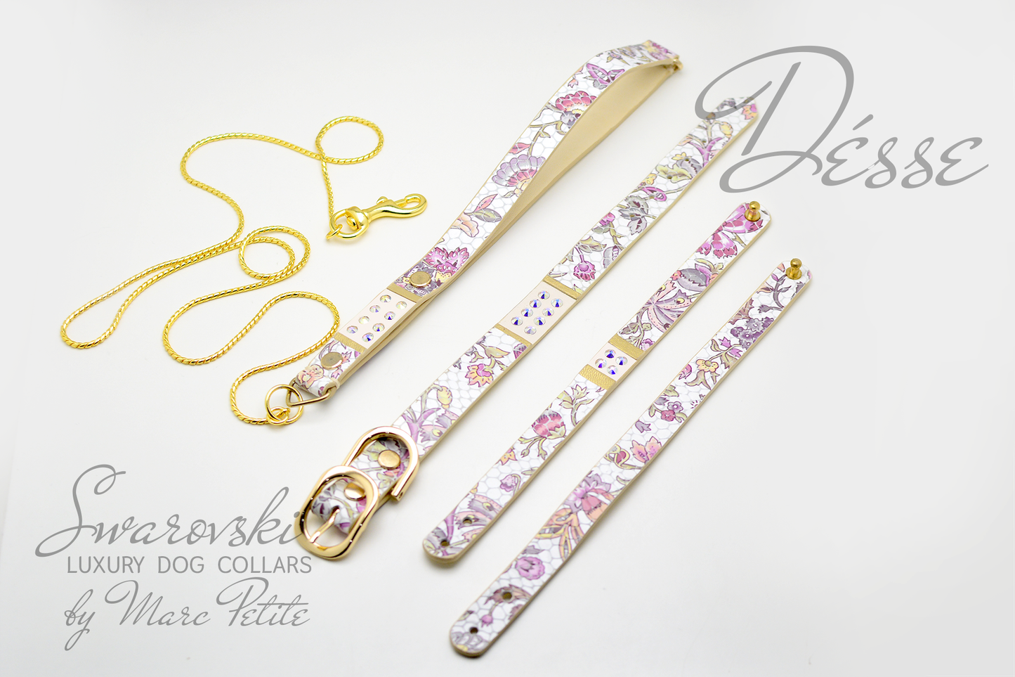 Luxury Dog Collar + Leash + Bracelet