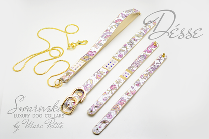 Luxury Dog Collar + Leash + Bracelet