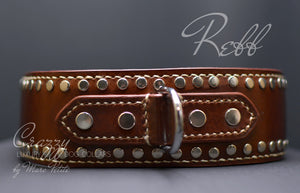 Collar for extra large & strong dogs with rivets