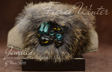 Load image into Gallery viewer, Floral Winter Greyhound Designer Dog Collar