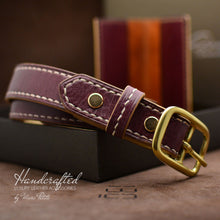 Charger l&#39;image dans la galerie, Leather Gift Packs: belt and cardholder