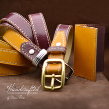 Charger l&#39;image dans la galerie, Leather belts and matching holders
