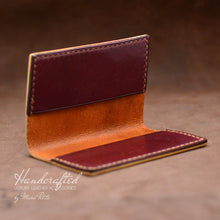 Load image into Gallery viewer, Handcrafted Full Grain Leather Cardholder