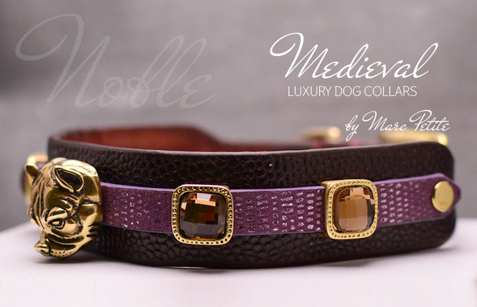 Heirloom Stars Leather Dog Collars  Designer Dog Boutique at