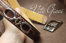 Charger l&#39;image dans la galerie, Handmade vegetal leather dog collar