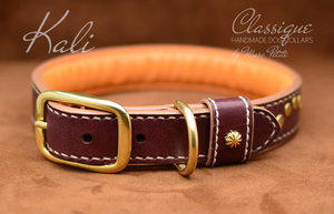 vegetable leather dog collar