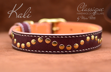 Load image into Gallery viewer, handmade leather dog collar