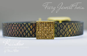 Dog collar with crystals