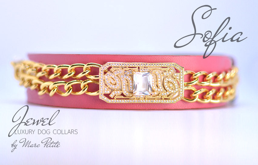 Royal  Dog Collar - Rose 24K Gold - Marc Petite