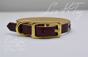 Genuine leather dog collar