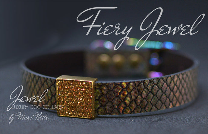 Holographic Luxury Dog Collar by Marc Petite