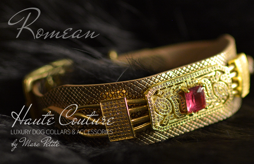 24 karat, 14 karat , 18k gold dog collar 