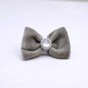 pearl dog hair bow