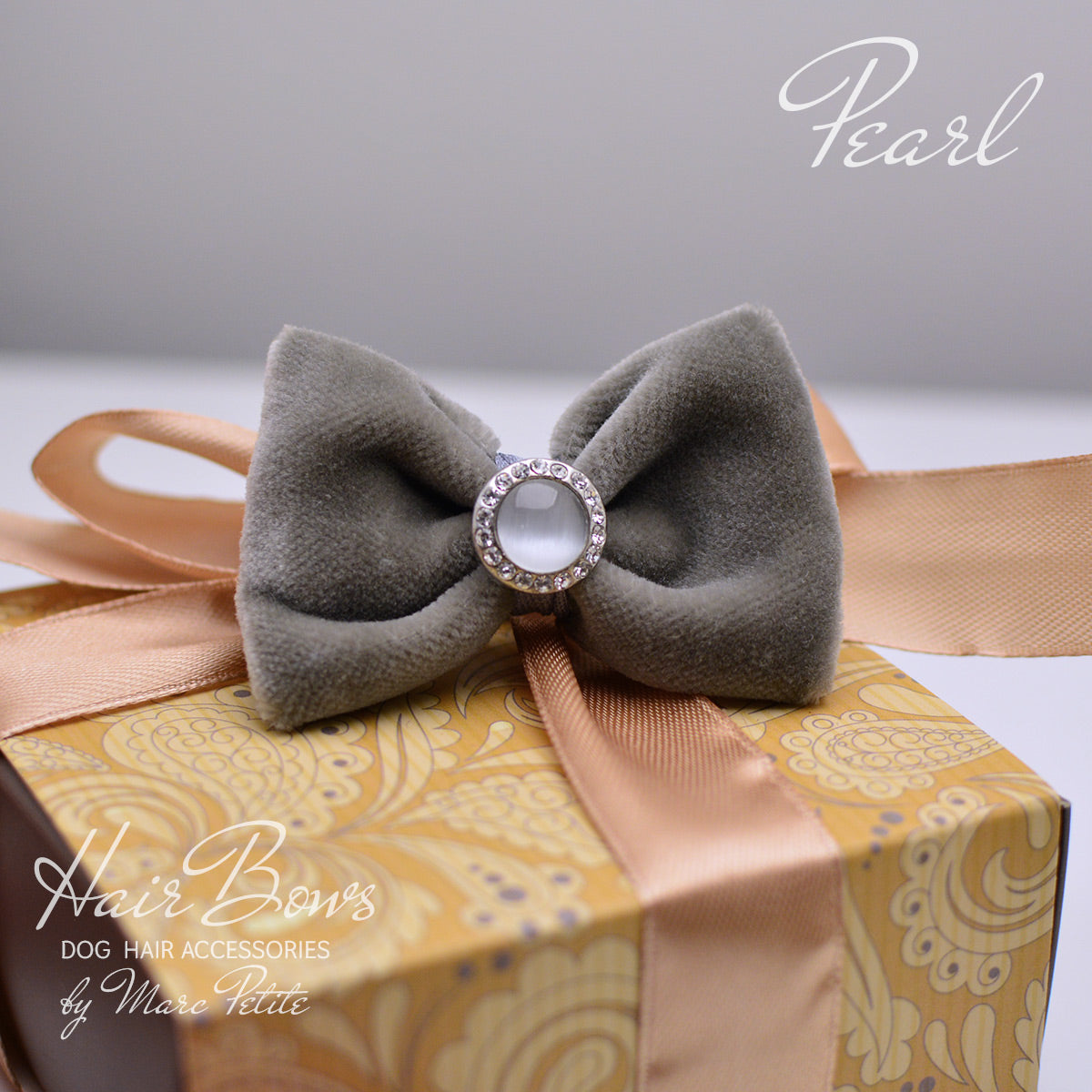grey dog hair bow
