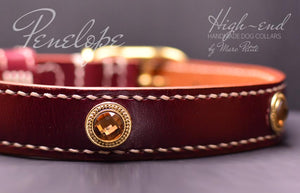 Handmade leather collar