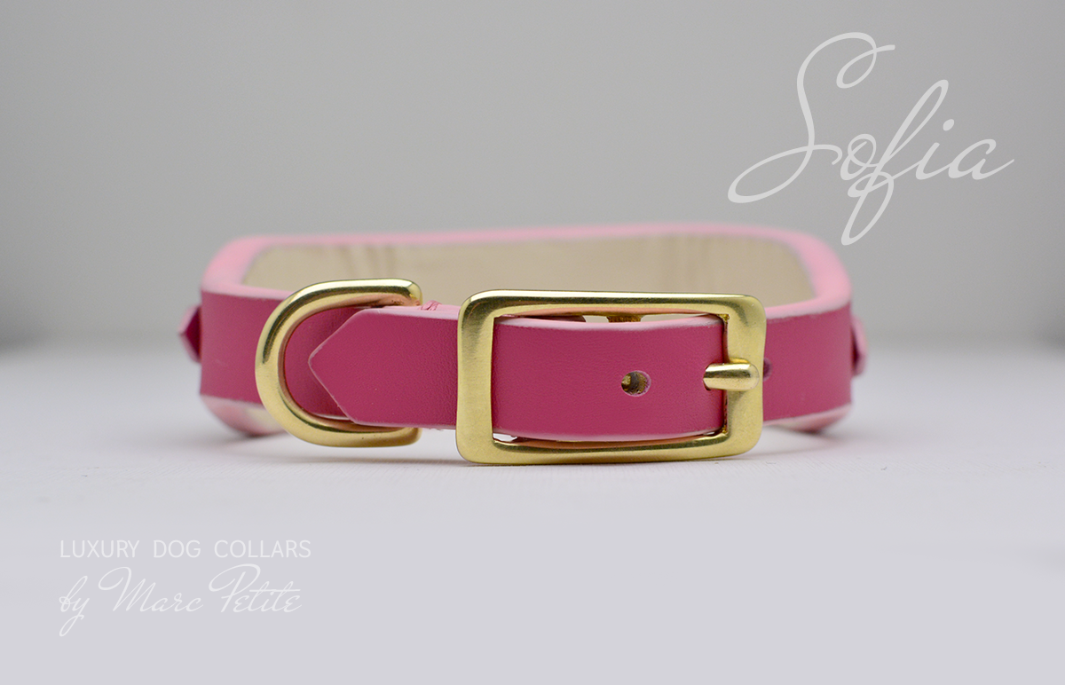 Pink jeweled Dog Collar - Queen Sofia Toy - Designer Dog Collar XS (TOY) Pink jeweled Dog Collar - Queen Sofia Toy - Designer Dog Collar XS (TOY)