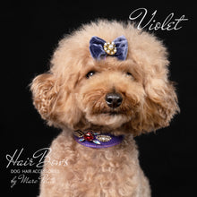 Load image into Gallery viewer, Violet Dog Hair Bow