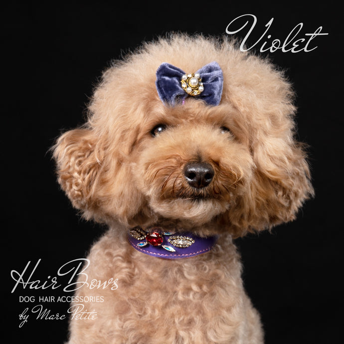 Violet Dog Hair Bow