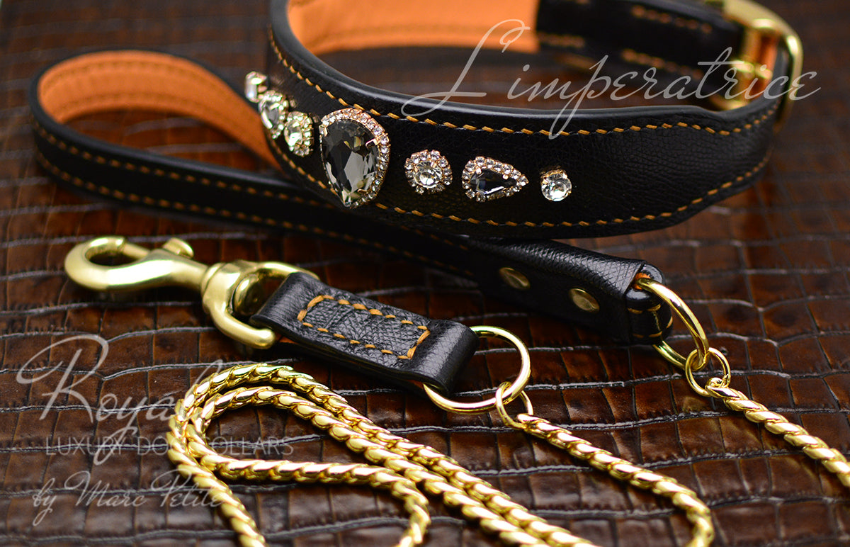 L'imperatrice - Splendid Royal dog collar with crystals – Marc Petite