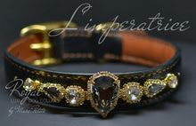 Charger l&#39;image dans la galerie, Royal dog collar with large crystals - Bling Collars- Marc Petite