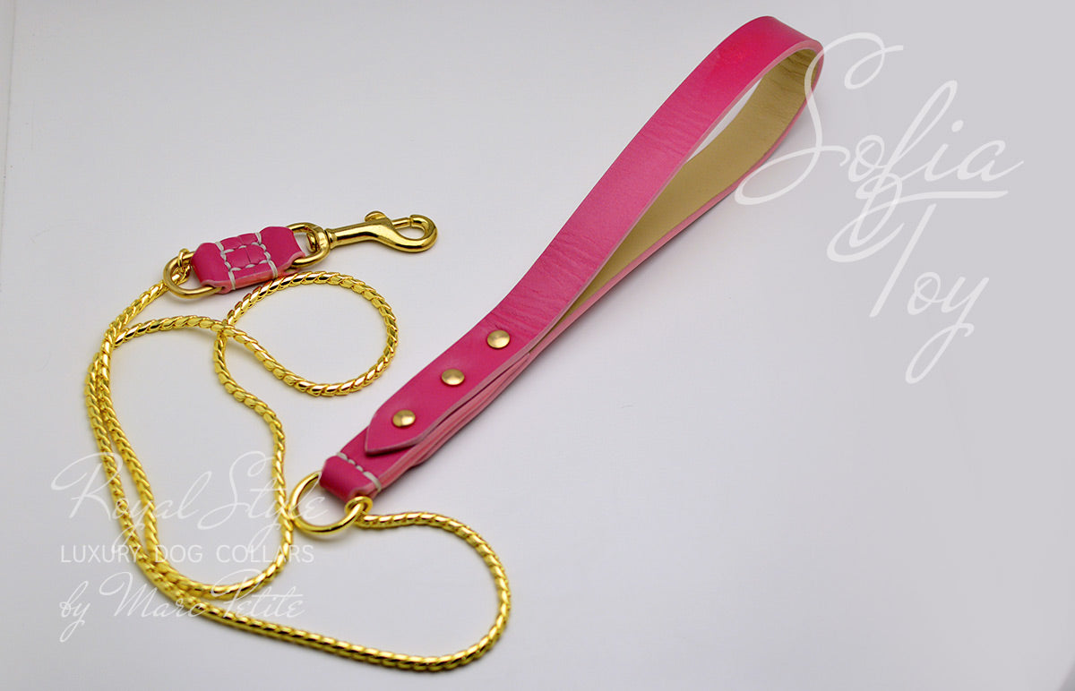 Pink Dog show leash
