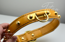Load image into Gallery viewer, Handmade and handstitched dog collar
