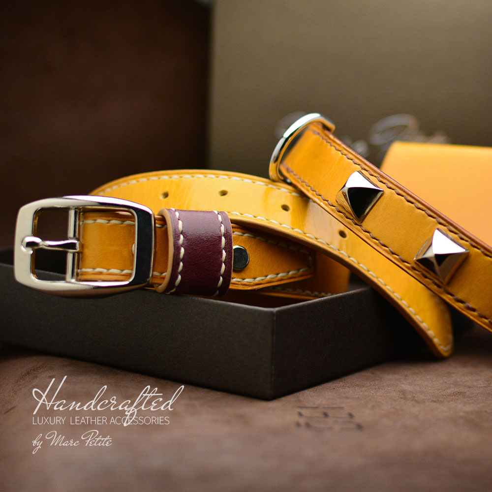 Leather Gift Pack: Belt + Cardholder + Dog Collar + Dog Leash
